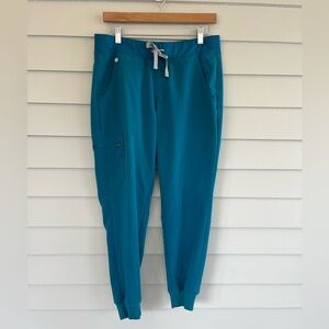 FIGS Pacific Blue Zamora Jogger Scrub Pants M Petite